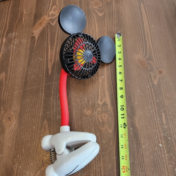 Disney Mickey Mouse Portable Fan Flexible Clamp 17" Stroller Desk - Works! - Picture 11 of 11